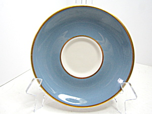 Vintage Syracuse China Teal Blue Saucer (Image1)