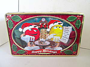 M&M Happy Holiday Cookie Tin (Image1)