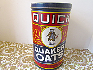 Vintage Quick Quaker Oats Tin (Image1)