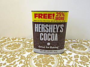 Vintage Hershey's Cocoa 10 0z. Tin (Image1)