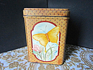 Vintage Princeton Industries Butterfly Storage Tin (Image1)
