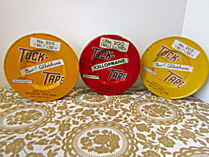 Vintage Cellophane Tuck-Tape Tins (Image1)