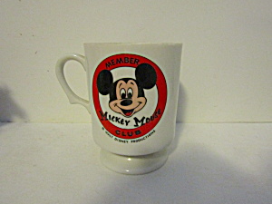 Vintage Disney Member Mickey Mouse Club Pedestal Mug (Image1)