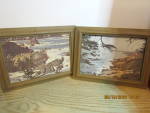 Click here to enlarge image and see more about item Aart4f: Vintage Sea Side Picture Set