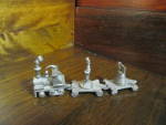 Click here to enlarge image and see more about item acem1l: Vintage Pewter Fort Liberty Miniture Train Set