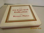 Click to view larger image of Vintage Avon Cape Cod Ruby Red Dessert Boxed Plate Set  (Image2)