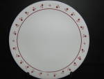 Click here to enlarge image and see more about item ber1ad: Vintage Corelle Burgundy Dinner Plate