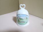 Click here to enlarge image and see more about item cbcg1i: Vintage Porcelain Coopercraft Guild Country Scene Bell