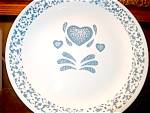 Click here to enlarge image and see more about item cbhear1af: Corelle Blue Hearts Dinner Plate