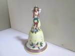 Click here to enlarge image and see more about item cbin4k: Vintage Porcelain Love Hope Peace Angel Bell