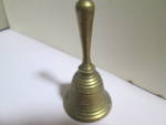 Click here to enlarge image and see more about item cbmw13j: Vintage Solid Brass Mini Bell