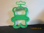 Click here to enlarge image and see more about item ccperim3f: Wilton Perimeter Cookie Cutter/Stencil Teddy Bear