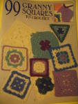 Click here to enlarge image and see more about item crbok4r: Vintage Leisure Arts 99 Granny Squares To Crochet