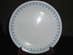 Click here to enlarge image and see more about item csfb1y: Vintage Corelle Snowflake Blue Dinner Plate
