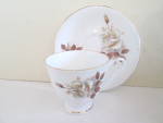 Click here to enlarge image and see more about item demcas1l: Queen Anne Bone China Small Cup & Saucer Set