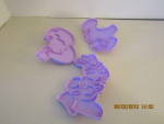 Click here to enlarge image and see more about item eastcc4d: Vintage Wilton Easter Cookie Cutters Set