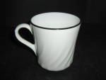 Click here to enlarge image and see more about item enhan4o: Corelle Enhancements Coffee Cup With Black Rim