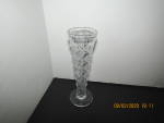 Click here to enlarge image and see more about item fgwcg5c: Vintage Federal Glass Windsor Button & Cane Bud Vase