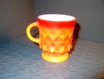 Click here to enlarge image and see more about item fkcup12n: Orange Fire King Kimberly Coffee Mug