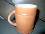 Click here to enlarge image and see more about item fkcup4l: Fire King Large Brown Coffee Mug