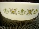 Click to view larger image of Fire King Covered Casserole Meadow Green Clear Lid (Image2)