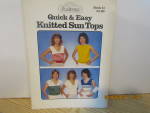Click here to enlarge image and see more about item forevers11h: ForEvers Craft BookQuick&Easy Knitted Sun Tops #11