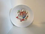 Click here to enlarge image and see more about item gccd14l: Vintage Child Melamine  Raggedy Anna & Andy 5 In. Bowl