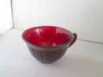 Click here to enlarge image and see more about item grg2i: Vintage Anchor Hocking Ruby Red Ribbed Coffee Cup