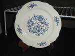 Click here to enlarge image and see more about item him6v: Homer Laughlin Imperial Blue Bread/Salad Plate