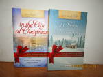 Click here to enlarge image and see more about item holiday1c: Books In The City At Christmas & At Home For Christmas
