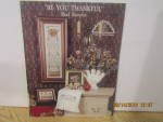 Click here to enlarge image and see more about item homespun116g: Homespun Cross Stitch Book  Be You Thankful #116