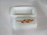 Click to view larger image of Vintage Pyrex Autumn Harvest Rectangle Butter Dish/Lid (Image2)