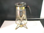 Click to view larger image of Vintage Pyrex Golden Leaf Carafe 8 Cup with Burner (Image2)