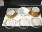 Click to view larger image of Vintage Pyrex Early American Casserole Dish Set (Image2)