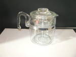 Click to view larger image of Vintage Pyrex Flame Ware  9 Cup Glass Coffee Pot (Image2)