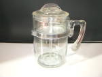 Click to view larger image of Vintage Pyrex Flame Ware  6 Cup Glass Coffee Pot (Image1)