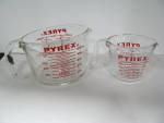 Click to view larger image of Pyrex Measuring Cup Set 4 Cup and 2 Cup  (Image2)