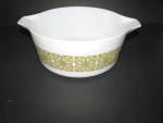 Click here to enlarge image and see more about item jpv109: Vintage Pyrex Autumn Floral Verde 475-B 2.5qt Casserole