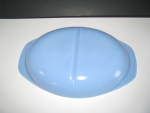 Click to view larger image of Vintage Pyrex Delphite Blue 1063 Divided Dish (Image2)