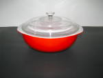 Click to view larger image of Vintage Pyrex Red Casserole Dish (Image1)