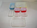 Click to view larger image of Pyrex Refrigerator Dishes Primary Colors  (Image3)