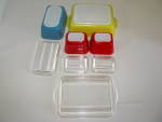 Click to view larger image of Pyrex Refrigerator Dishes Primary Colors  (Image4)