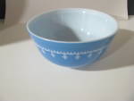 Vintage Pyrex Snowflake Blue 403 2.5qt Nesting Bowl 
