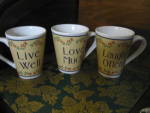Click here to enlarge image and see more about item kccw15q: Collectible Coffee Cup  Love Much/Laugh Often/Live Well