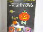 Click here to enlarge image and see more about item LA1118g: Leisure Arts Plastic Canvas Halloween Decorations #1118