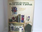 Click here to enlarge image and see more about item LA1119f: Leisure Arts Pansies In Bloom  In Plastic Canvas #1119