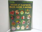 Leisure Arts  Holiday Magnets  In Plastic Canvas #1432