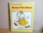Click here to enlarge image and see more about item lgbrab11g: Little Golden Book  Bunny's New Shoes