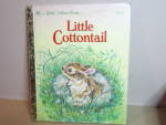 Click here to enlarge image and see more about item lgbrab7k: Vintage Little Golden Book Little Cottontail 