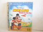 Click here to enlarge image and see more about item lgmmbook6: Golden Book Mickey Mouse Heads For The Sky
